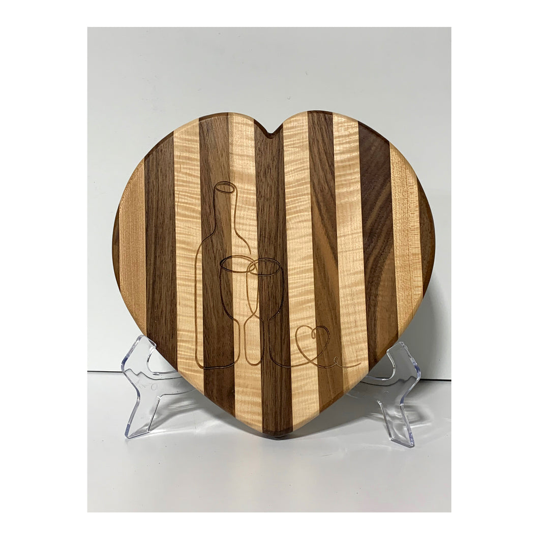 Engraved Heart Shaped Board